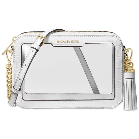 michael michael kors small camera crossbody bag|Michael Kors clear crossbody bag.